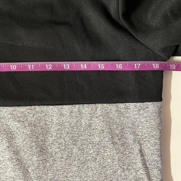 Barlver NWOT Black & Gray Striped Quarter Zip Pullover Hoodie Size S - Picture 6 of 11